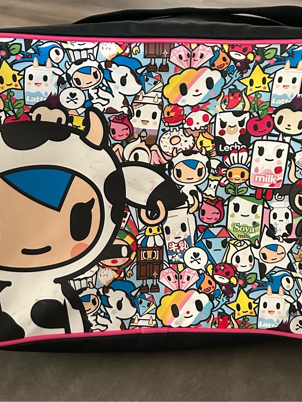 Tokidoki Crossbody Messenger Bag - Colorful Character Print - Picture 2 of 9